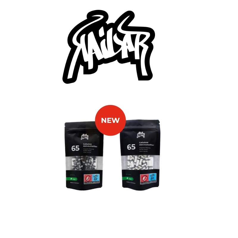 KAILAR Aktivkohlefilter Slim Cellulose Ø 6 mm