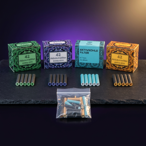 Aktivkohlefilter Probierpack 420z Aroma – 4 Sorten