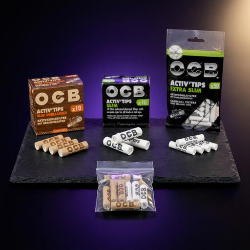 Aktivkohlefilter Probierpack OCB – 3 Sorten