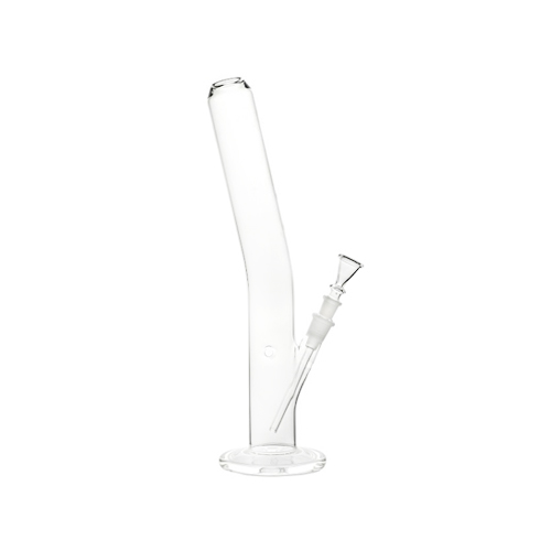Bam Bam Bhole Glasbong Heavy gebogen klar 40 cm 5-mm-Glas – NS 18,8