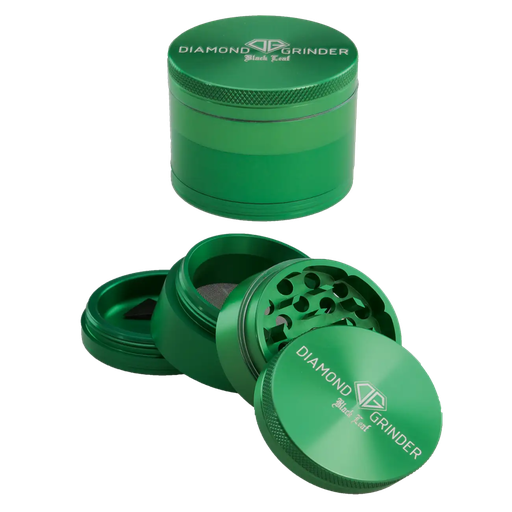 Black Leaf Grinder Diamond Flugzeugaluminium 4-teilig