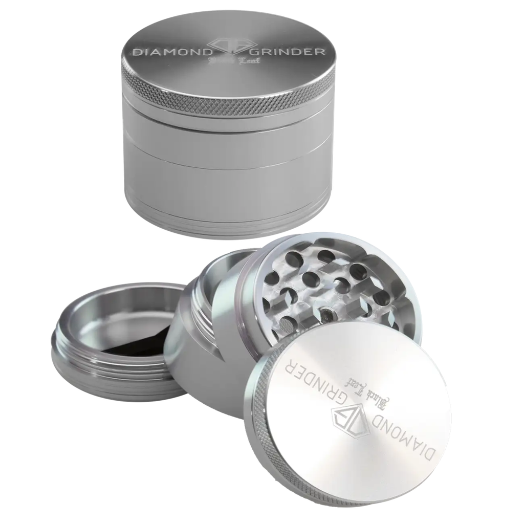 Black Leaf Grinder Diamond Flugzeugaluminium 4-teilig