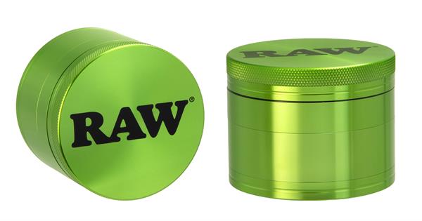 RAW Grinder CNC Aluminium 4-teilig Ø 56 mm – Grün