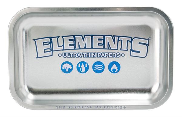 Elements Rolling Tray Silver Small Metall 27,5 × 17,5 cm