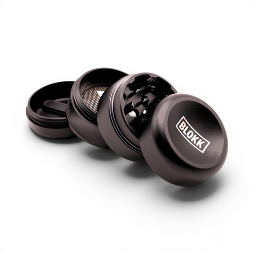 BLOKK Grinder GRND GO Aluminium 4-teilig Ø 40 mm – Schwarz