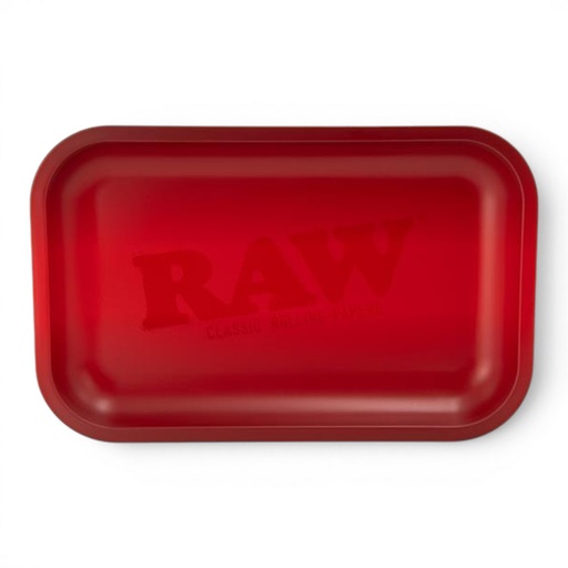 RAW Rolling Tray Red Matte Small