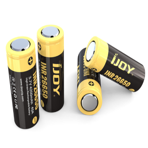 iJoy INR26650 mit 4200mAh, 3,6V - 3,7V, Li-Ionen-Akku (High Drain)
