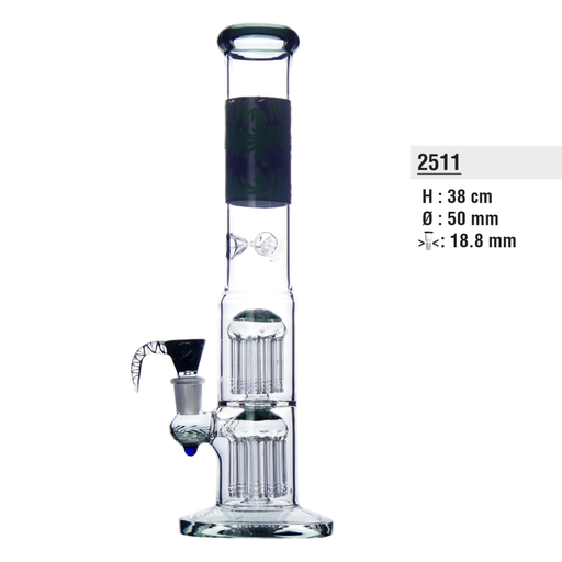 Bullet Perkolatorbong Baumperkolator Eiskerben 38 cm – NS 18,8, Grün