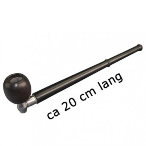 Bam Bam Bhole Holzpfeife lang mit Schraubgewinde – 20 cm