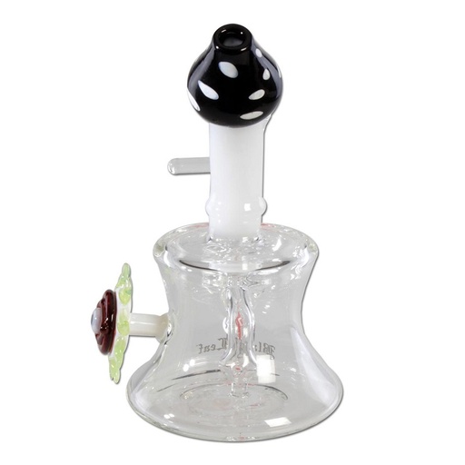 Black Leaf Bubbler Mushroom Glas 20 cm – NS 14,5