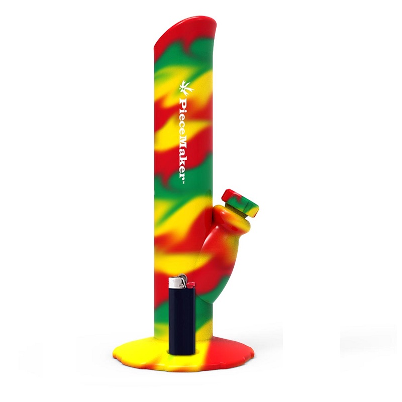 PieceMaker - Kermit / RASTA SWIRL - Silikonbong