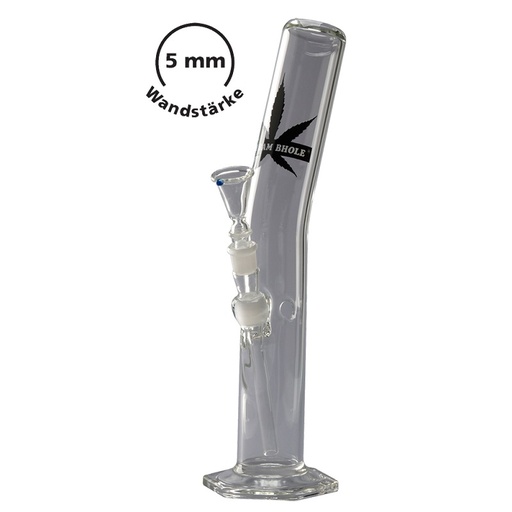 Bam Bam Bhole Glasbong Curved 40 cm 5-mm-Glas – NS 18,8