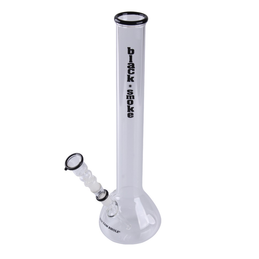 Bam Bam Bhole Glasbong Black Smoke Beaker 38 cm – NS 14,5