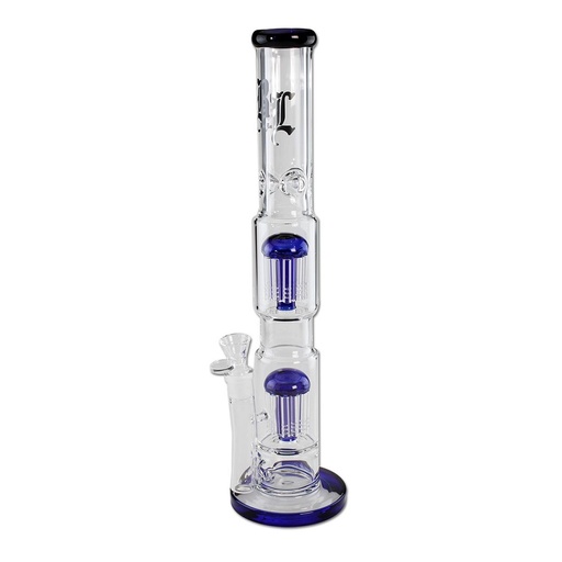Black Leaf Eisbong 2x 10-Arm-Baumperkolator 46 cm – NS 18,8, Blau