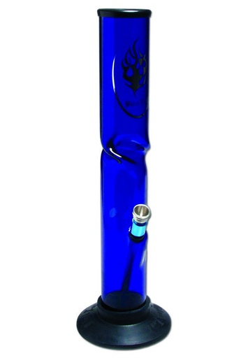 Black Leaf Acrylbong mit Eisfach 35 cm – Blau
