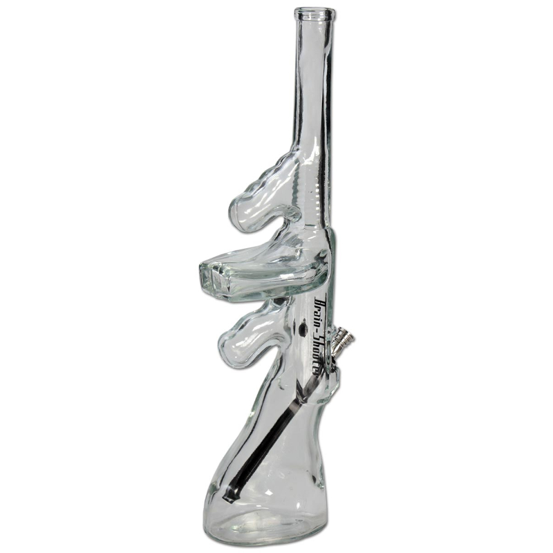 Black Leaf - Brain-Shooter Glas-Bong m. Kickloch | NS12,5 | Höhe: 460mm