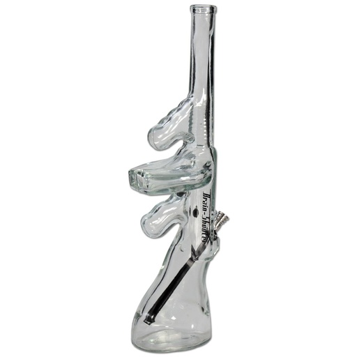 Black Leaf - Brain-Shooter Glas-Bong m. Kickloch | NS12,5 | Höhe: 460mm