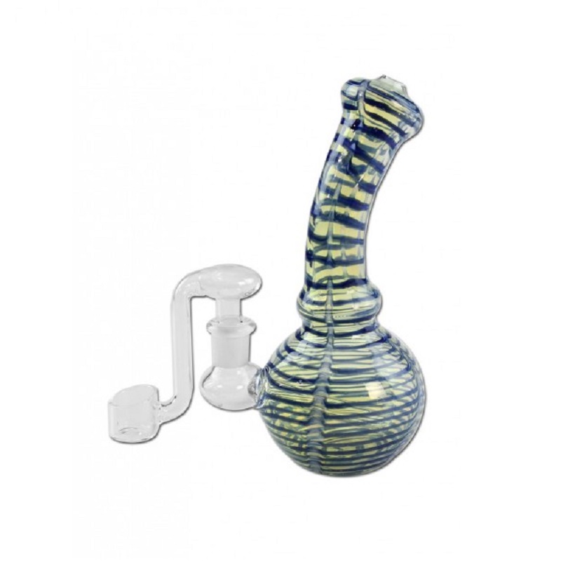 Black Leaf - Ölbong mit Banger blaue streifen