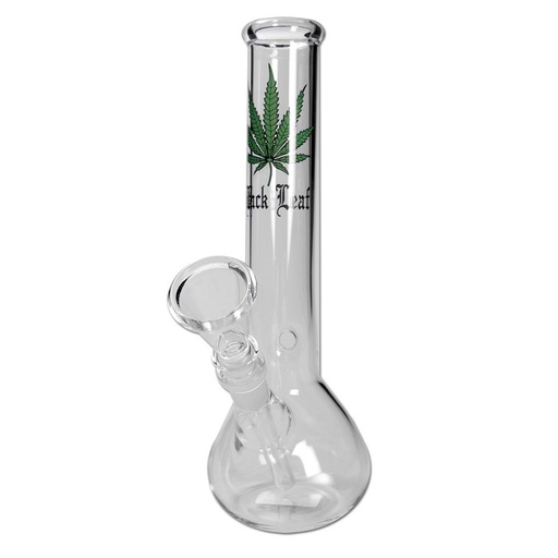 Black Leaf Glasbong Hanfblatt Beaker 20 cm – NS 14,5