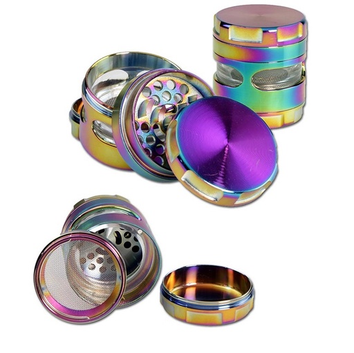Black Leaf Grinder Aluminium 4-teilig 55mm – Ölfarben