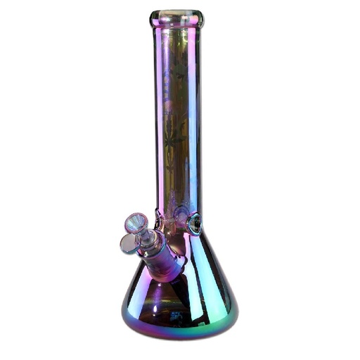 Black Leaf Eisbong Beaker Purple Magic Regenbogeneffekt
