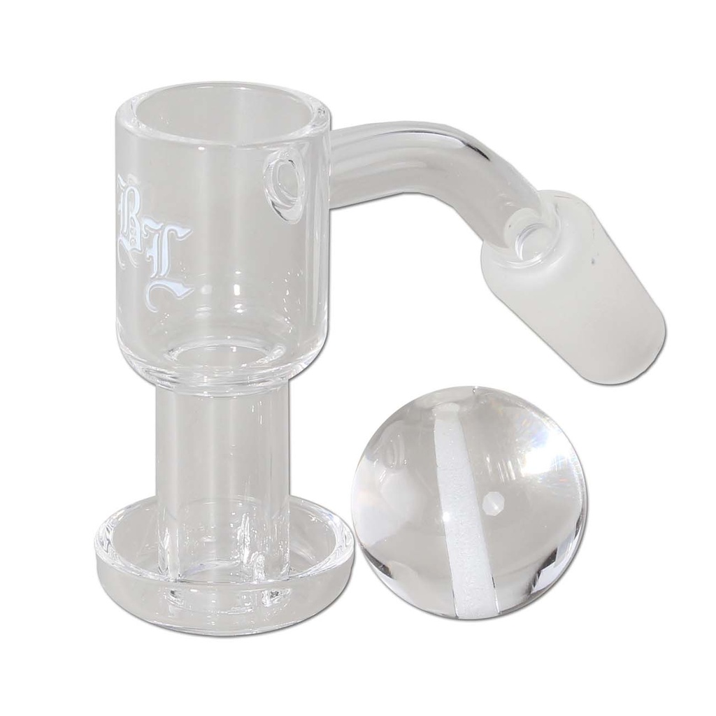 Black Leaf Banger Terp Slurper Quarz mit Kugel