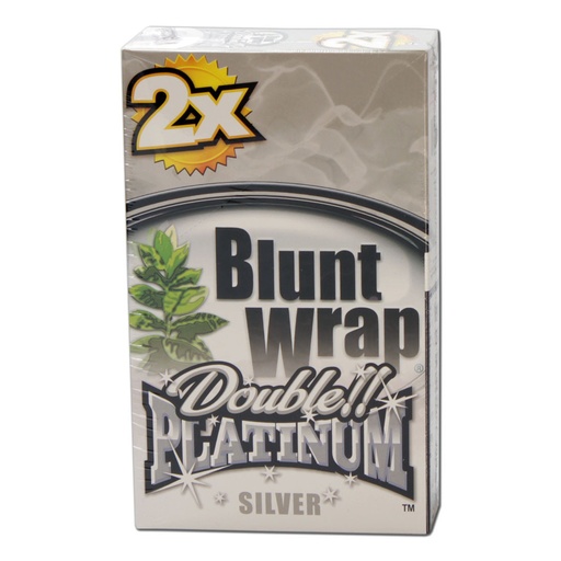 Blunt Wrap Double Platinum Silver – 2 Stück