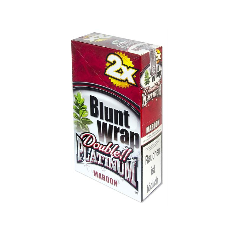Blunt Wrap Double Platinum Maroon – 2 Stück