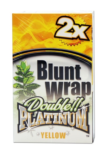 Blunt Wrap Double Platinum Yellow – 2 Stück