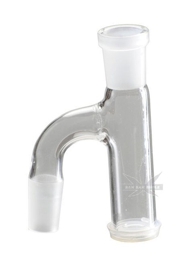 Bam Bam Bhole Aschefänger Glas mit Silikonstopfen – NS 18,8