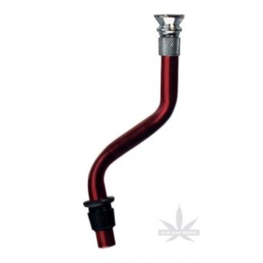 Bam Bam Bhole Alu-Chillum für Acrylbongs gebogen 16 cm