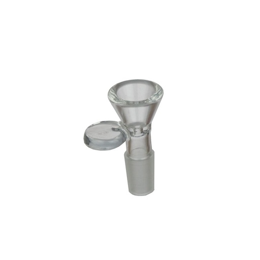 Bam Bam Bhole Steckkopf Glas Flutsch mit rundem Griff – NS 14,5
