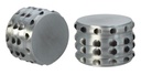 CNC Aluminium Grinder/Polinator, 55mm, 4-teilig, "Chrom"