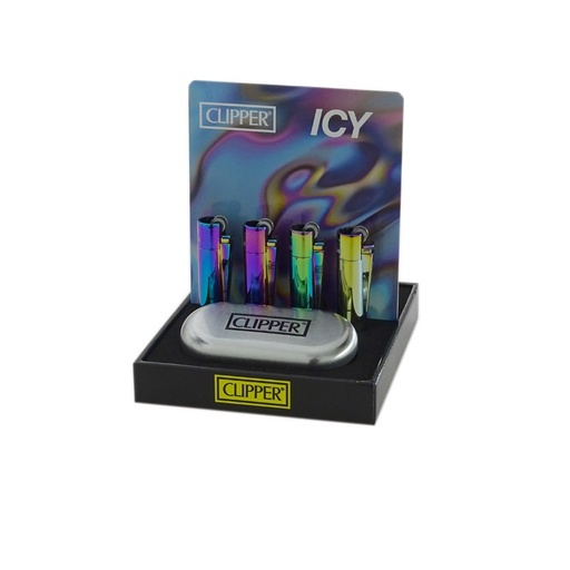 Clipper Feuerzeug Metal Micro Bright Icy