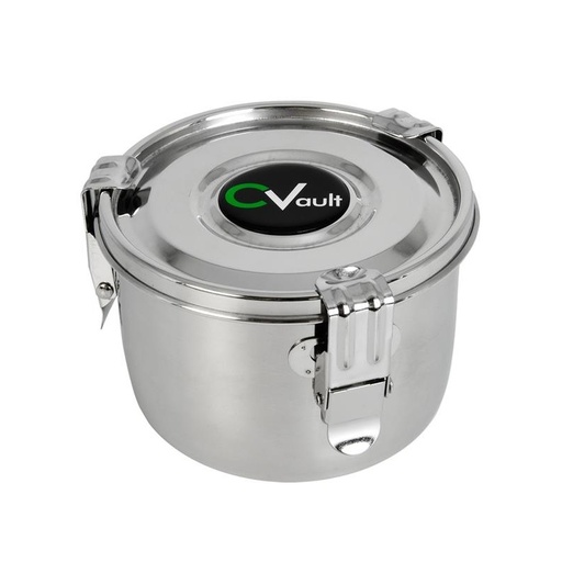 CALI Terpenes Vorratsdose CVault Edelstahl luftdicht – 0,95 l