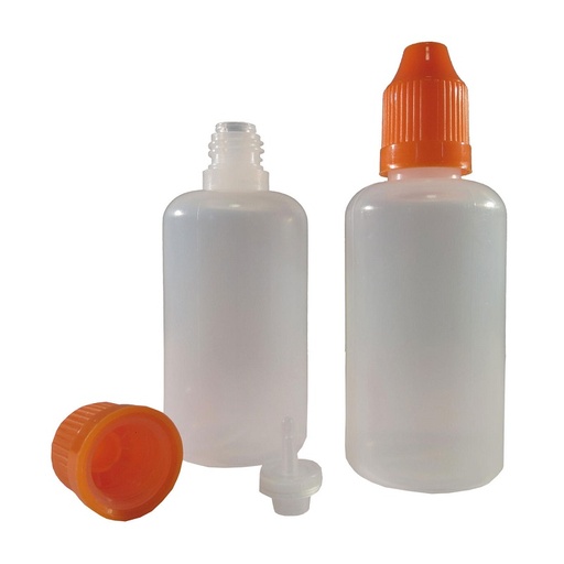 Dampfdorado PE-Flasche mit Tropfeinsatz – 50 ml