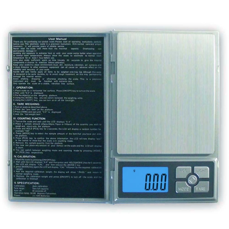 DIPSE NB - Serie Notebook-Style Waage 200 x 0,01g