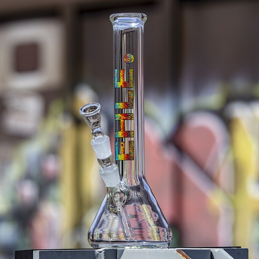 EHLE Glasbong Big Brother Beaker 35 cm – NS 18,8, Psychedelic