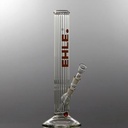 EHLE Glasbong Rippenrohr Rundfuß 37 cm – NS 14,5, Lava