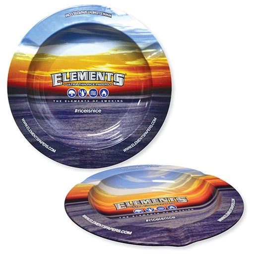 Elements Aschenbecher Metall rund – Blau