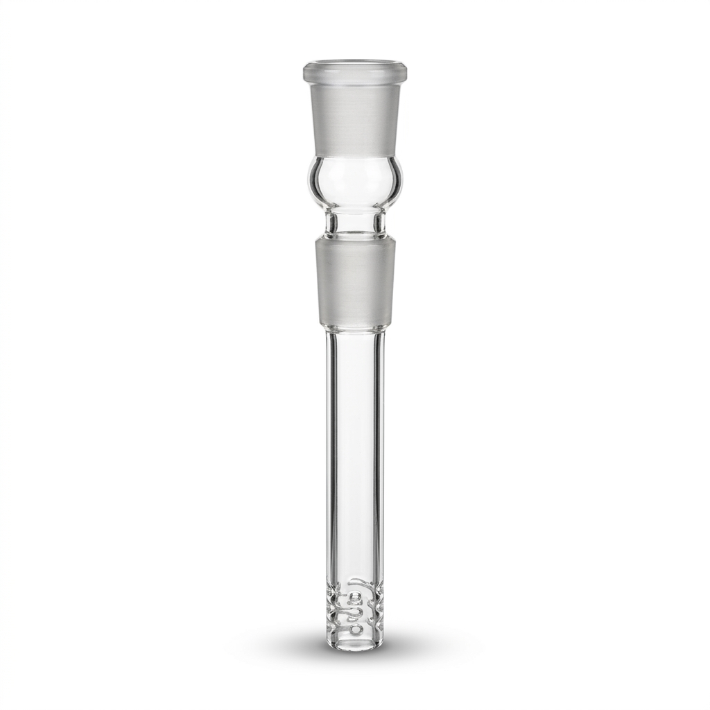 Bam Bam Bhole Chillum mit Schlitzdiffusor Glas 14 cm – NS 18,8