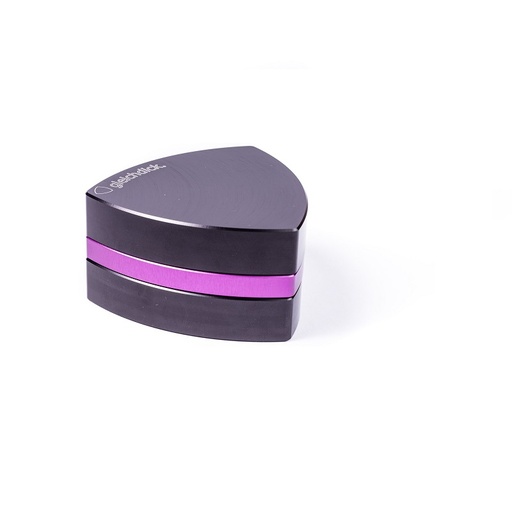gleichdick Grinder Aluminium 3-teilig Ø 75 mm – Schwarz/Violett