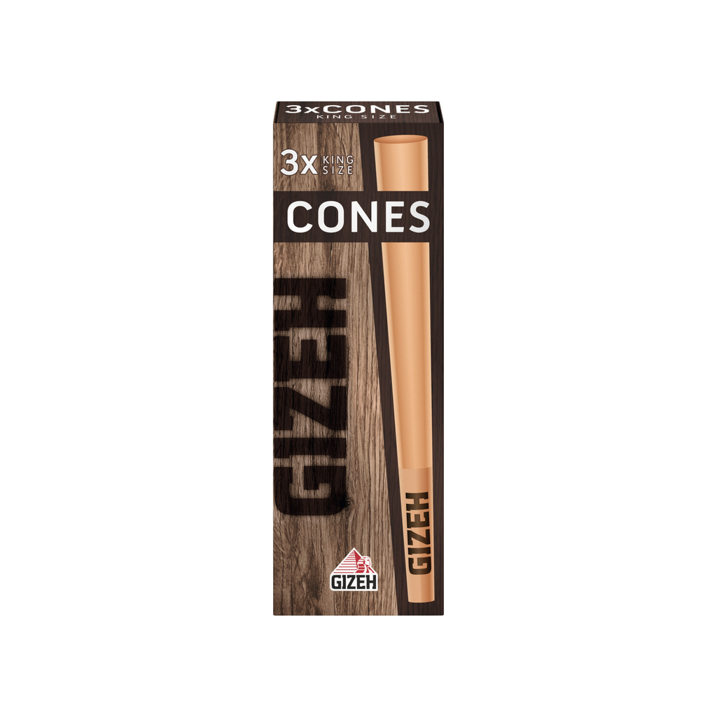 GIZEH Cones Brown King Size mit Tip