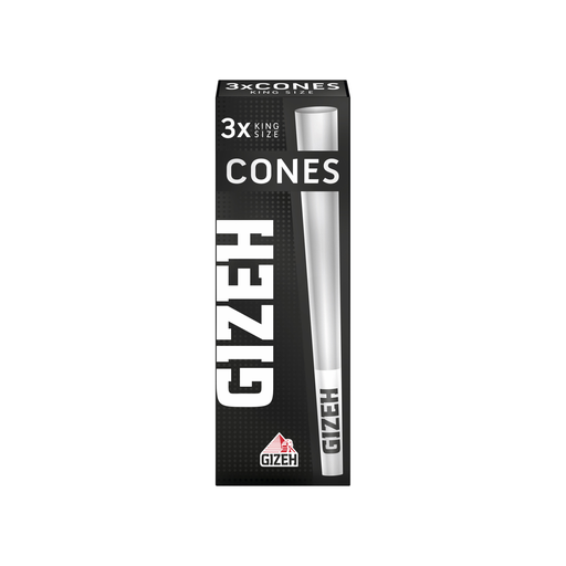GIZEH Cones Black King Size mit Tip – 3 Stück
