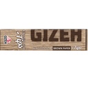 GIZEH Papers Brown King Size Slim mit Tips – 34 Blatt