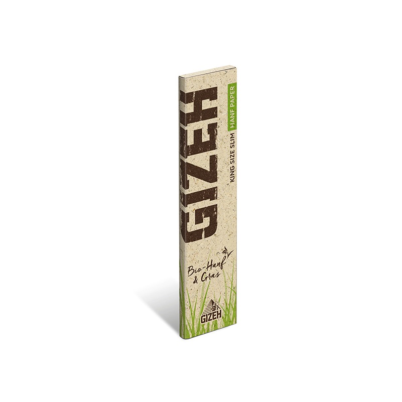 GIZEH Papers Bio Hanf & Gras King Size Slim – 34 Blatt