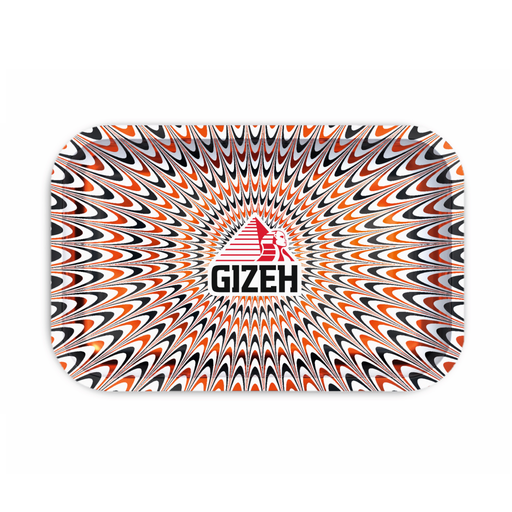 GIZEH Rolling Tray Trippy Red-White M