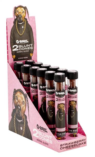 G-ROLLZ Cones The Dog Strawberry Cheesecake mit Terpenen – 2 Stück