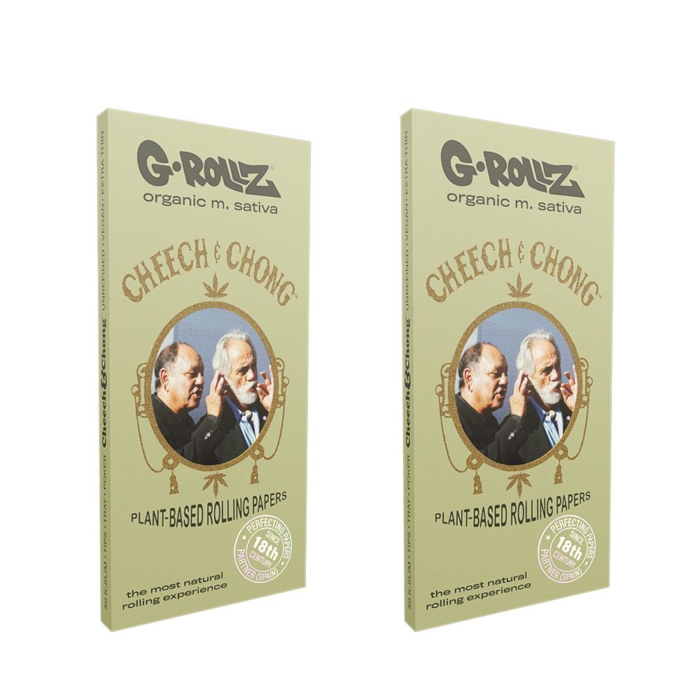 G-ROLLZ Papers Cheech & Chong Medicago Sativa King Size Slim mit Tips – 50 Blatt