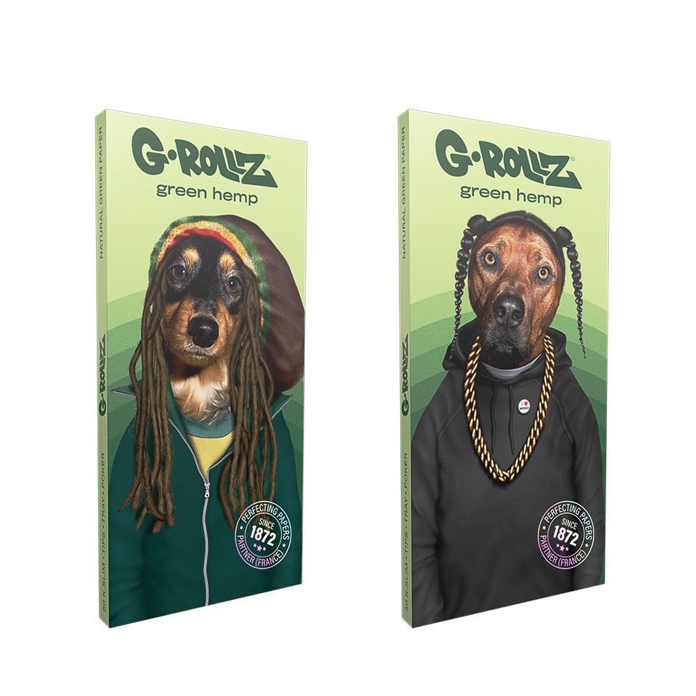 G-ROLLZ - REGGAE RAP / BIO-HEMP - King Size Slim Papers + Tips
